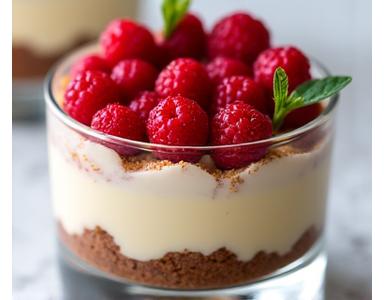 Tiramisu revisité en verrine avec fruits rouges